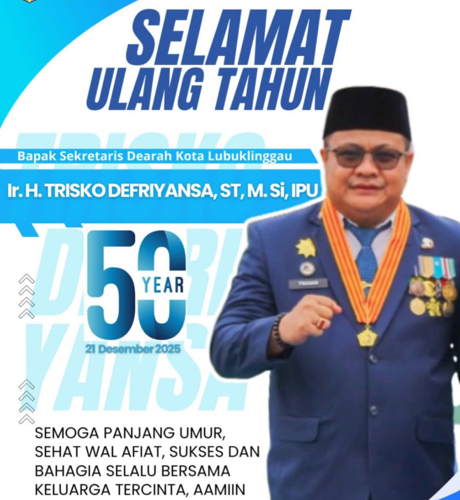 Selamat Ulang Tahun ke-50 Sekretaris Daerah Kota Lubuk Linggau